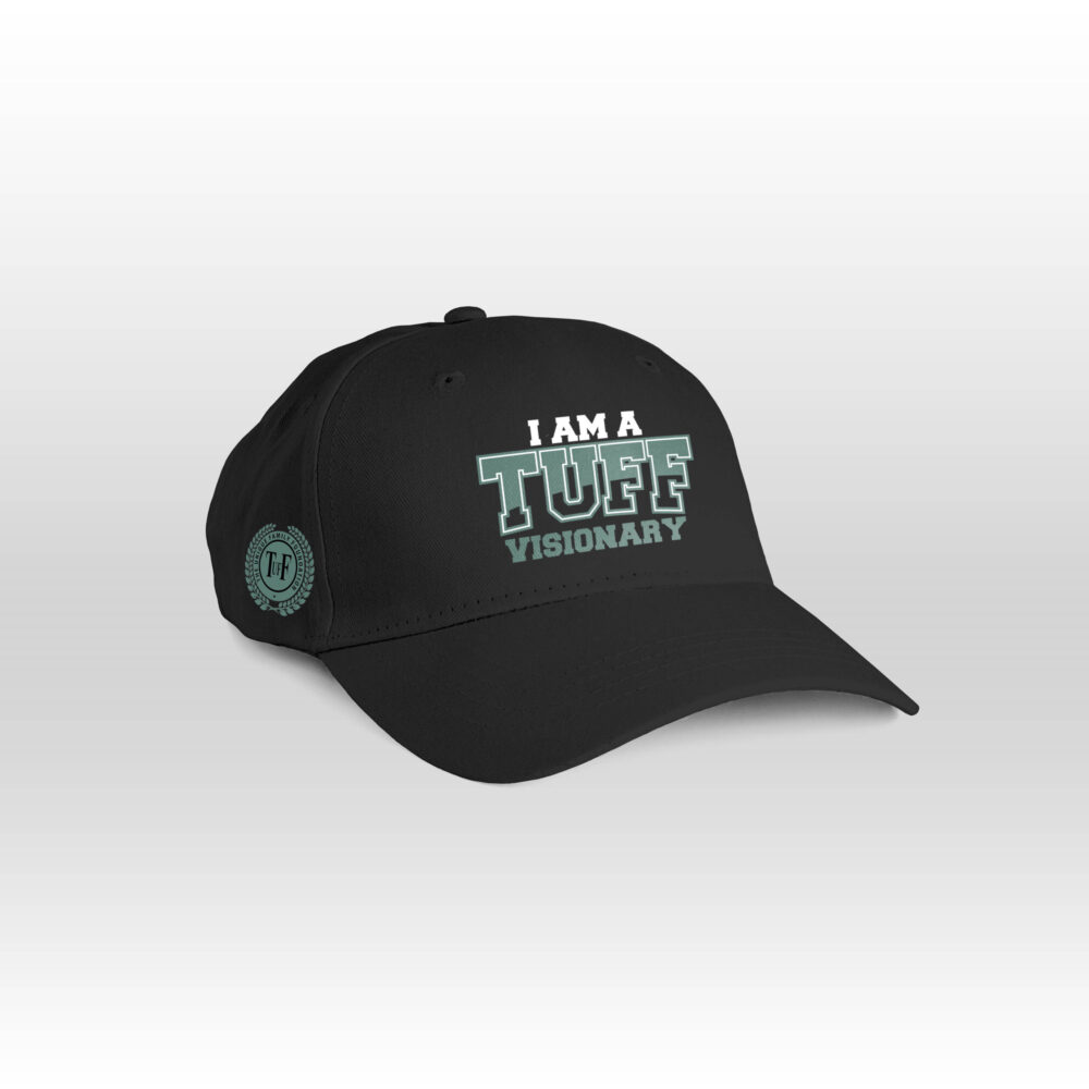 Am Tuff I AM A TUFF VISIONARY - FACE CAP - Mgbeke Village Hut